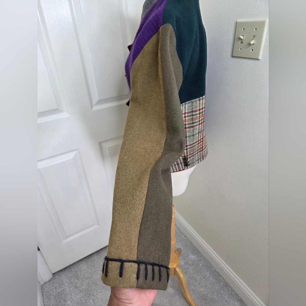 Multicolor Patchwork Women's Jacket - image 2